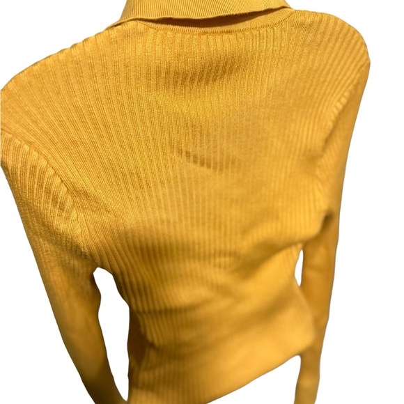 Abercrombie & Fitch Mustard Knit Cardigan med - Picture 4 of 4
